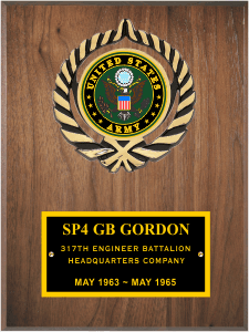 6X8 Group A Style Plaque