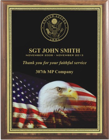Hi-Res Eagle Plate Plaque