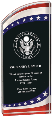 8 inch Stars and Stripes Acrylic