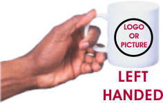 LEFT HANDED COFFEE MUG