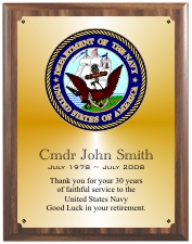 Navy Plaque Group C Style from Trophy Express